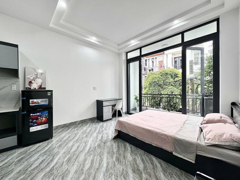 Căn hộ mới 100% ban công - full nội thất gần cv gia định - Ảnh 2