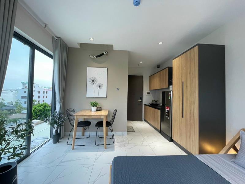 Cho thuê studio sang xịn view đẹp full nt