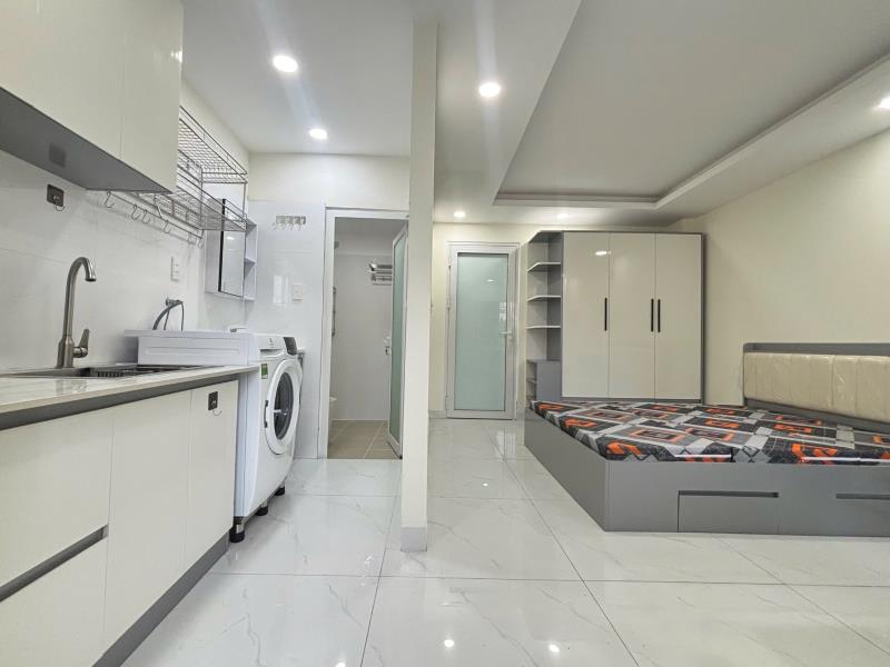 Căn hộ mới khai trương bình thạnh, ban công tách bếp, máy giặt riêng gần ngã tư hàng xanh, metro tiện đi q1, q3 - Ảnh 3