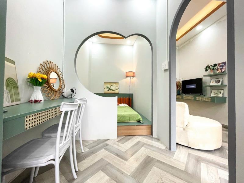 Cho thuê căn hộ 2 phòng ngủ full nội thất có bancol giáp sân bay tsn, vòng xoay lăng cha cả,cv gia định - Ảnh 4