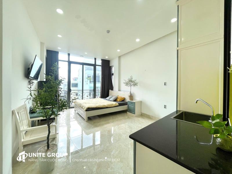 🧸Phòng studio ban công 35m² – phan đăng lưu, phú nhuận gần quận bình thạnh | full tiện nghi – thang máy | giá 7 triệu