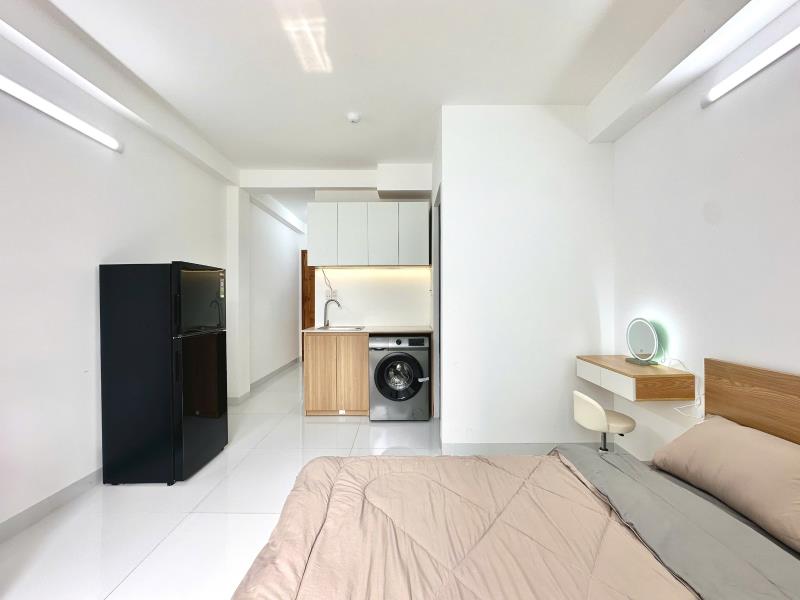Cho thuê căn hộ studio ban công riêng, máy giặt riêng, full nội thất – xô viết nghệ tĩnh, bình thạnh gần hàng xanh, uth, ftu2, uef - Ảnh 2