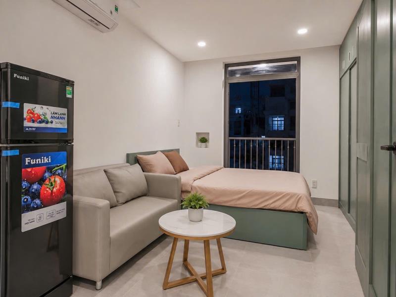 Khai trương dự án mới dạng studio - ban công, full nội thất - gần khu ẩm thực vạn kiếp