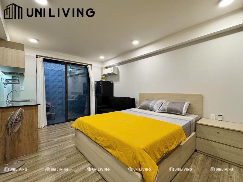Phòng full nội thất có sân sau - đường phan văn hân