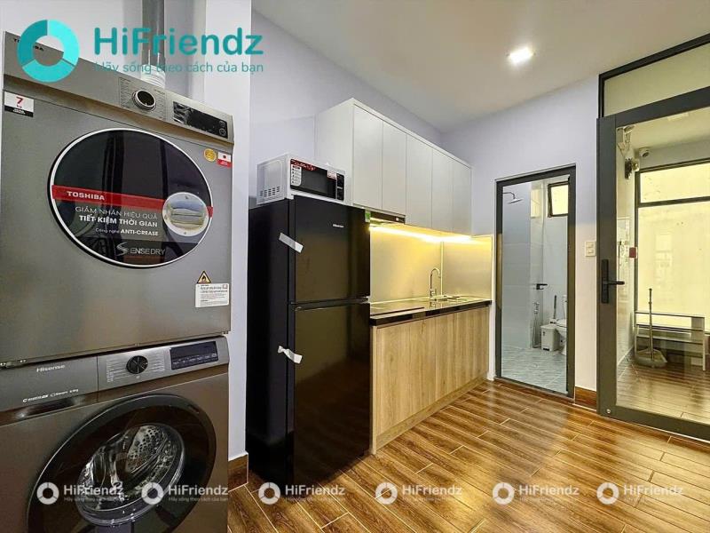 Cho thuê căn hộ 2 phòng ngủ full nội thất, ban công, có máy giặt sấy riêng gần bình thạnh, nguyễn hữu cảnh, cầu thị nghè, cầu sài gòn tiện di chuyển di chuyển qua quận 2 - Ảnh 3