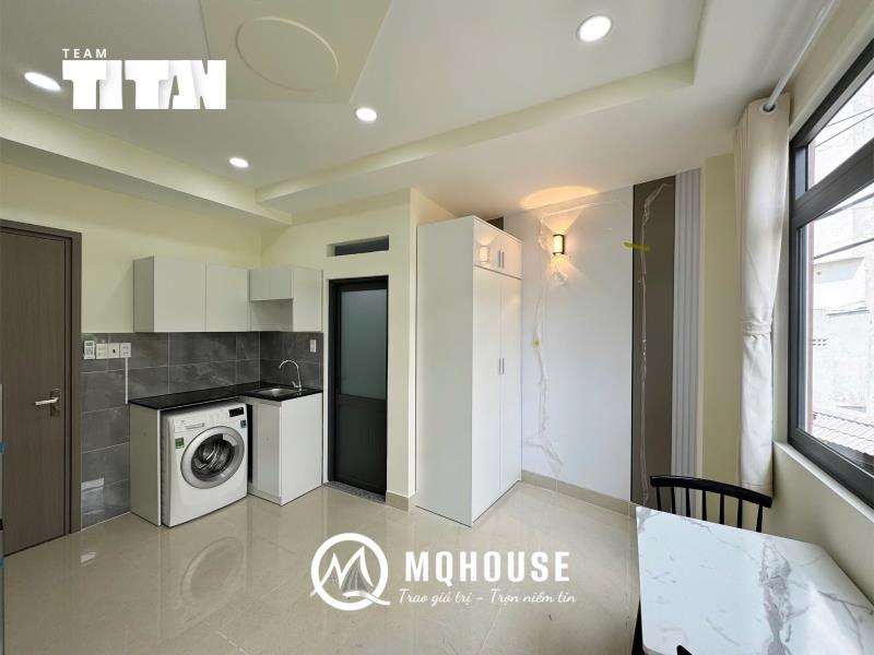 Cho thuê căn hộ có máy giặt riêng toà thang máy cửa sổ thoáng đường lê trực ngay trung tâm bình thạnh tiện qua q1 - Ảnh 4