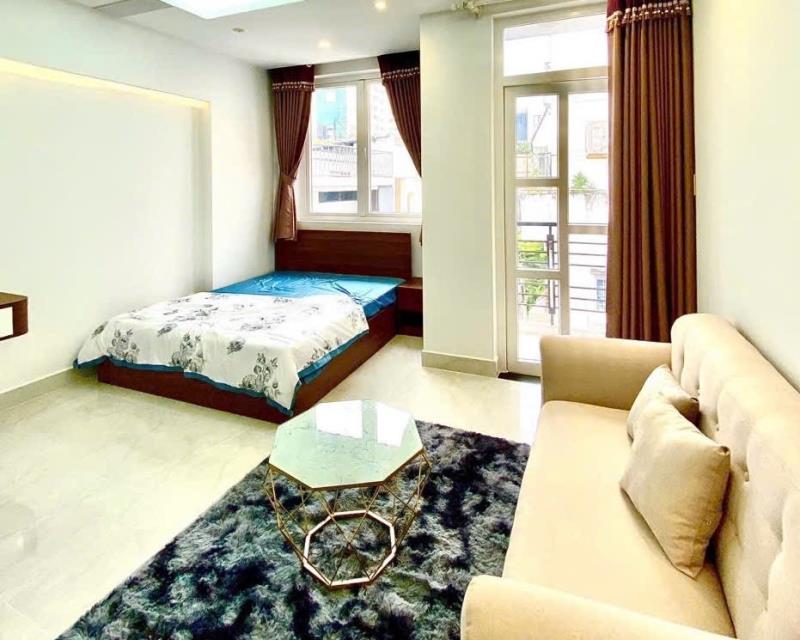 Cho thuê căn hộ 1 phòng ngủ phú nhuận, full nội thất, máy giặt riêng, ban công, cửa sổ lớn, gần phan xích long, bình thạnh, quận 1 - ***