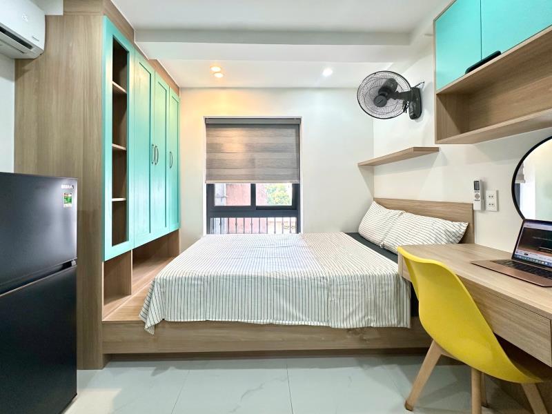 Studio cửa sổ trời full nt, máy giặt riêng, thang máy đầu lê đức thọ, nhận thú cưng - Ảnh 3