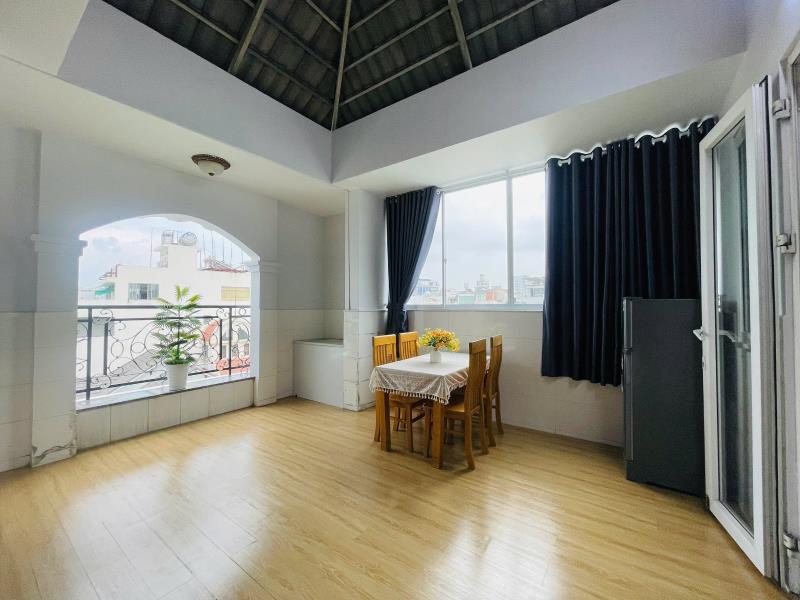 Penhouse 1 phòng ngủ 1 ban công sân vườn chill hết nấc | sẵn nội thất toạ lạc khu sân bay - Ảnh 4