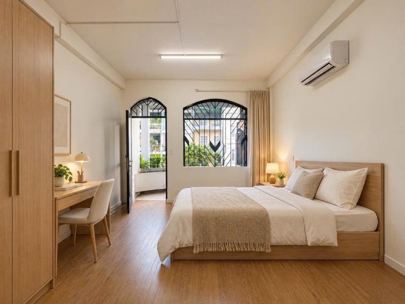 Khai trương 10p studio bancol full nội thất ngay chợ bà chiểu, thuận tiện di chuyển q1-3, phú nhuận, nhà mới sạch sẽ