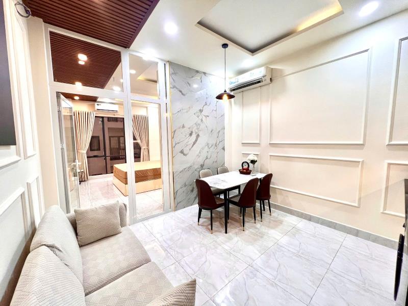Phòng tách bếp view kính máy giặt riêng gần đinh bộ lĩnh - chu văn an - chợ bà chiểu - quận 1