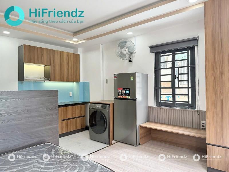 Căn hộ full nội thất, tách bếp, cửa sổ lớn, máy giặt riêng tại lê quang định, bình thạnh – giáp phú nhuận & sân bay