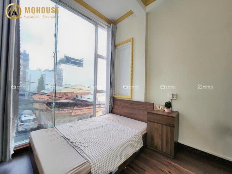 Trường chinh -  tân bình  🛵 5p đi xe tới vhu  ☘️ tiện ích  ✓ 2 phòng ngủ cửa sổ trời - siêu rộng rãi - siêu đón gió  ✓ full nội thất như hình  - khoá cửa phòng vân tay an ninh  ✓ hầm xe rộng rãi - 