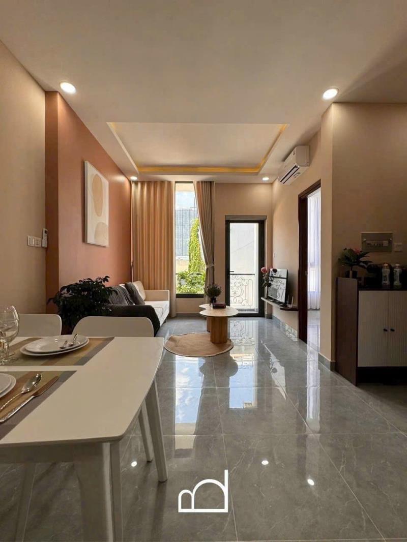 Cho thuê căn hộ 1 phòng ngủ full nội thất gần sân vận động quân khu 7 quận tân bình