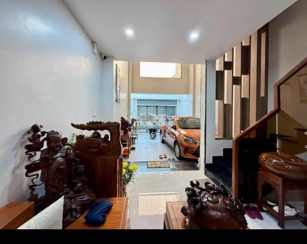 Nhà đẹp xây ở, 4.2x17m 1 lửng 2 lầu đường 10m trung mỹ tây 2a - Ảnh 4