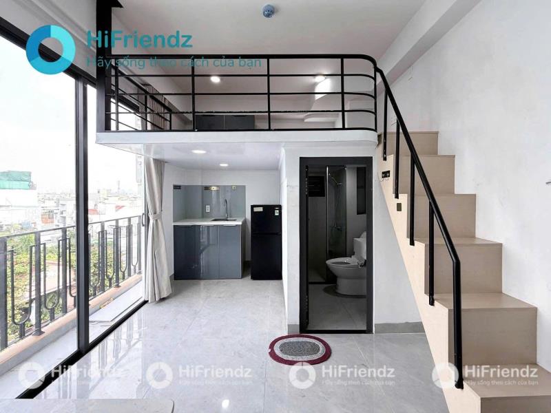 Cho thuê căn hộ duplex ban công/ cửa sổ gần ngã ba thành thái quận tân bình 