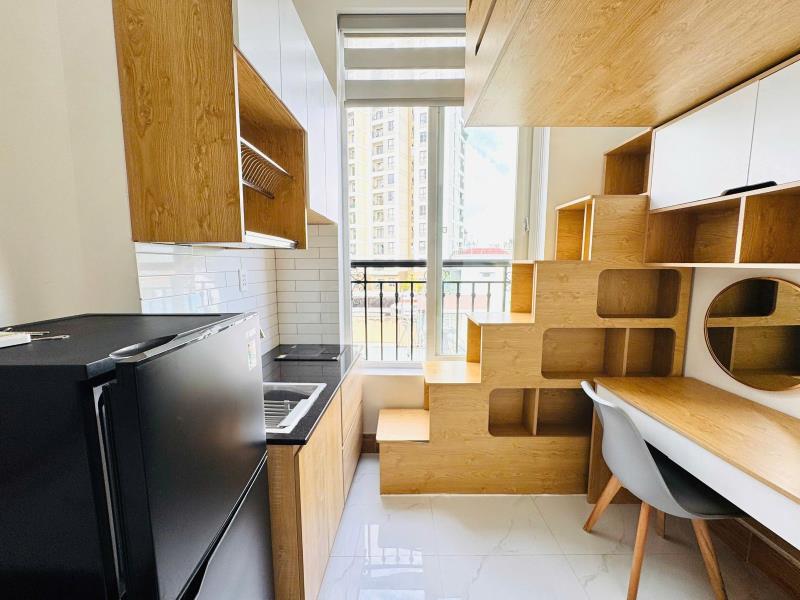 Cho thuê căn hộ có máy giặt riêng - cửa sổ - lê quang định - ngay ngã tư hàng xanh - bình thạnh