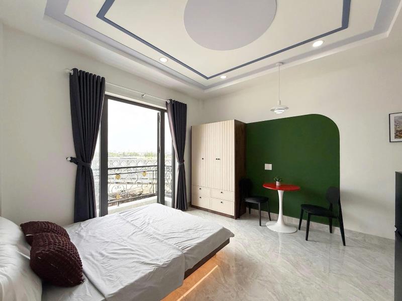 Studio ban công full nội thất – vào ở là như homestay của chính mình - đường nguyễn thái sơn gần đại học văn lang - Ảnh 3