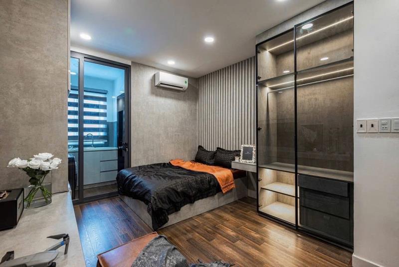 Không gian sống không đại trà -  căn hộ 1pn phong cách dark luxur ở phú nhuận gần sân bay