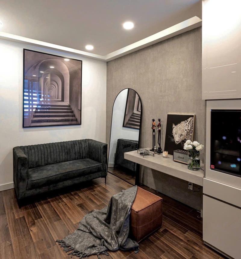 Không gian sống không đại trà -  căn hộ 1pn phong cách dark luxur ở phú nhuận gần sân bay - Ảnh 3