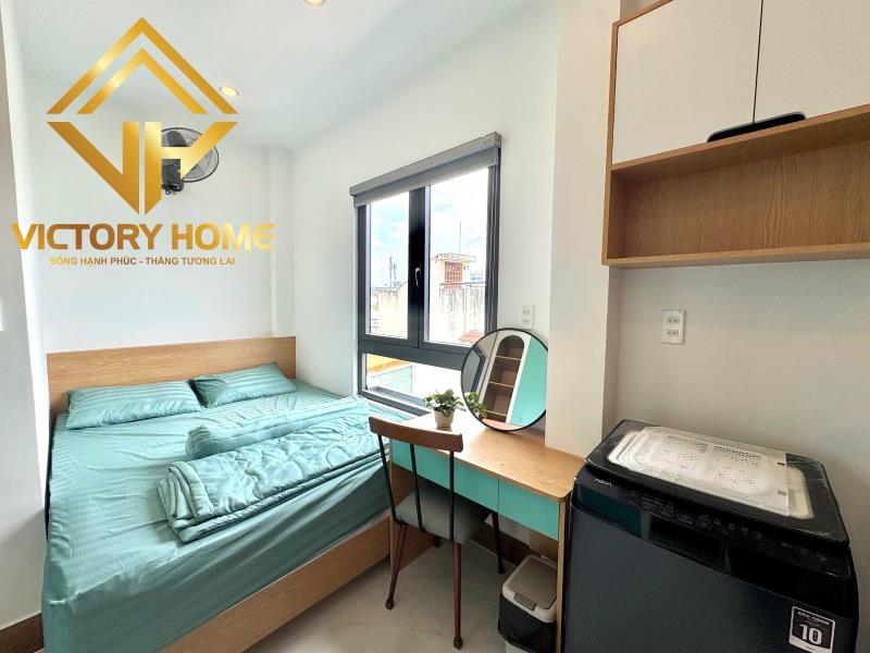 Cho thuê căn hộ mới cửa sổ thoáng bếp xa máy giặt riêng full nội thất lê quang định gần hàng xanh tiện quận 1 - Ảnh 3