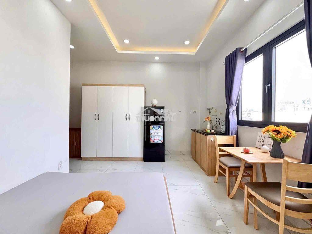 Emart phan huy ích - cửa sổ thoáng - full tiện nghi - sách vali và ở - Ảnh 3