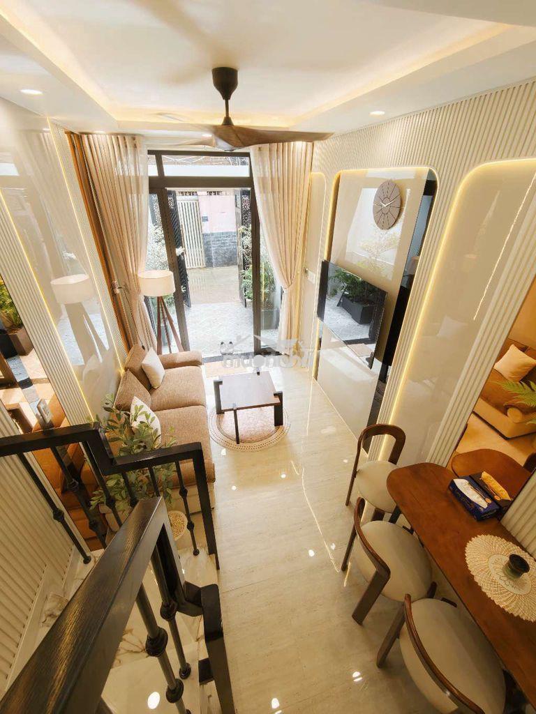 6t hơn, nguyễn kiệm, ~40m2 x 3t btct, hẻm 5m, 4pn, full nt cao cấp - Ảnh 4