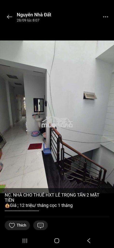 Cho thuê nhà 5x20m 1 lầu 3pn 3wc hxt lê trọng tấn  - Ảnh 4