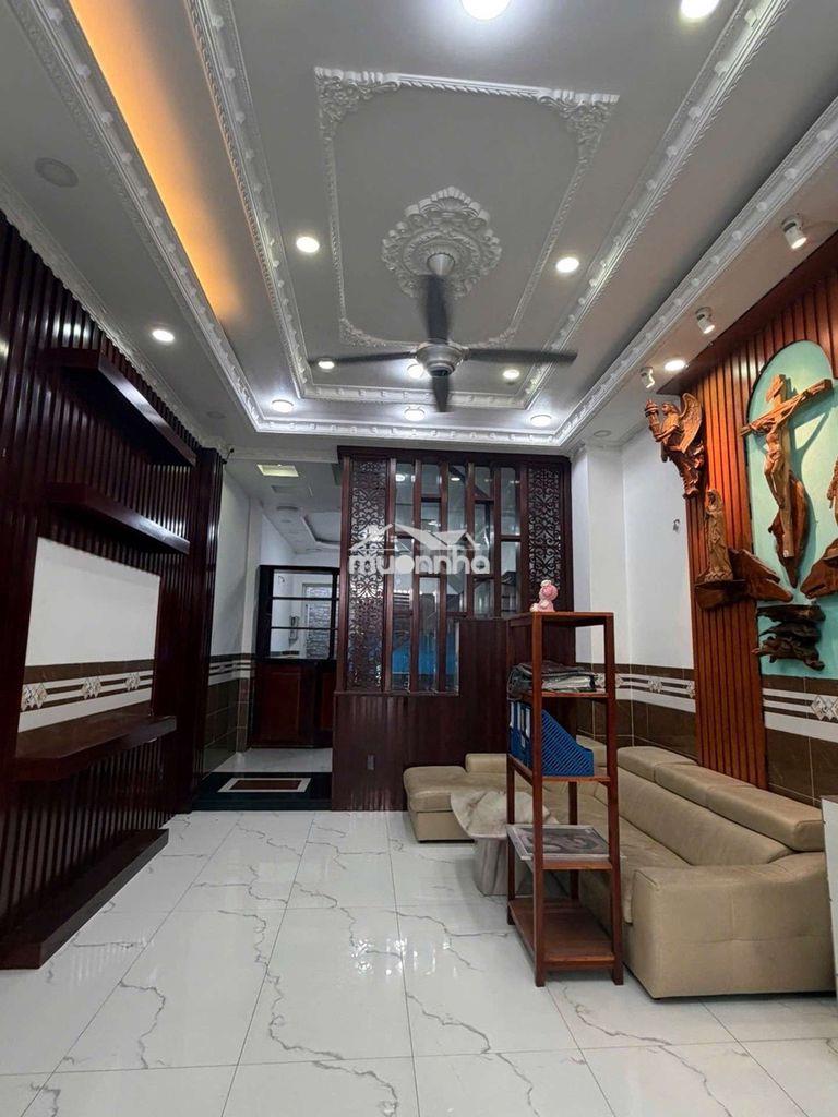 Bán nhà 4 x 18m 4 lầu như hình _ hẻm xe tải 1/ đường bờ bao tân thắng - Ảnh 2
