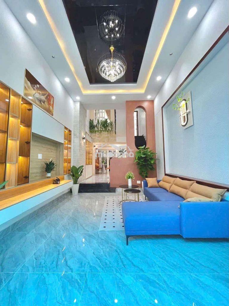 Cho thuê nhà 4x17m 3 lầu+ 4pn 4wc mới 100% y hình hxt lê trọng tấn - Ảnh 2