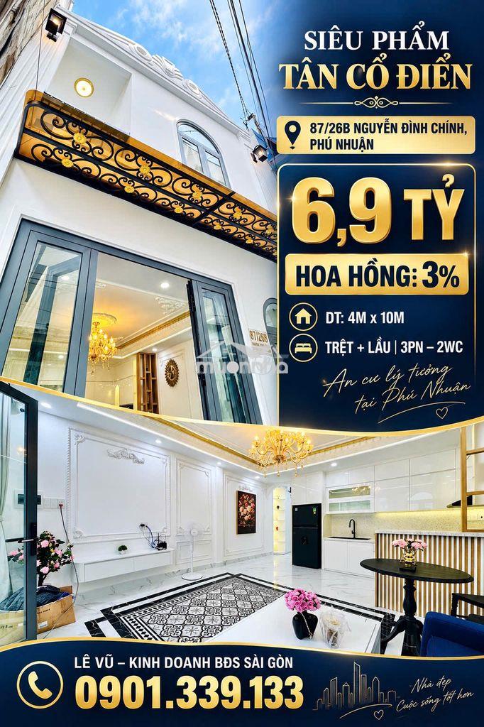 ,9 tỷ hh 3 % 87/26b nguyễn đình chính,