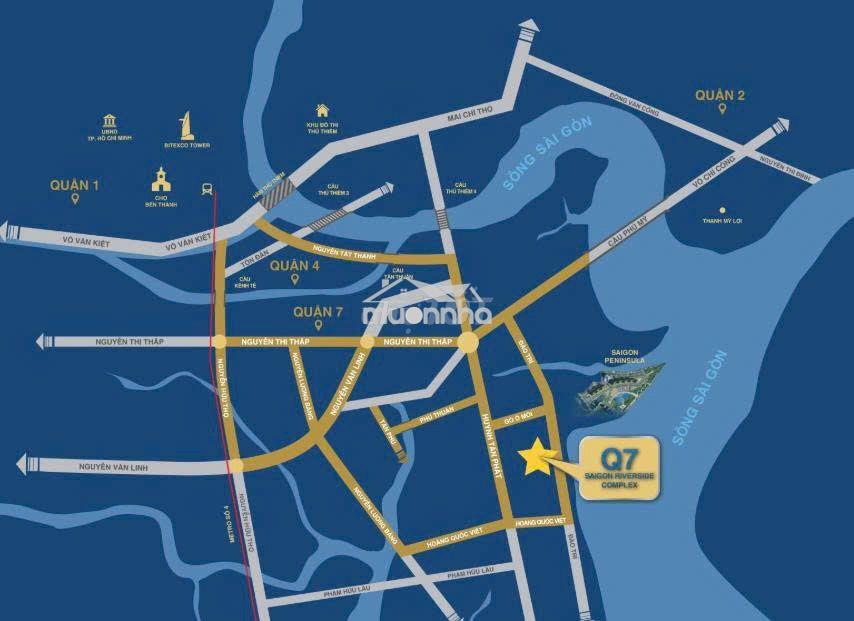 Cho thuê căn hộ q7 saigon riverside 2pn 66m² – liền kề phú mỹ hưng - Ảnh 2