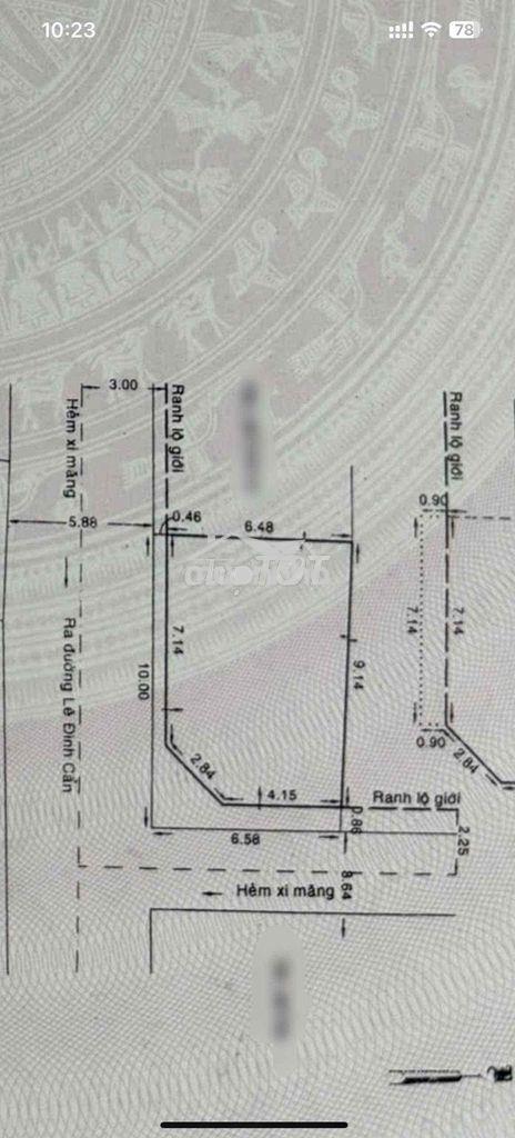 Nhà góc 2 mặt tiền 7x10m 1 lầu 3pn 2wc hẻm xe hơi