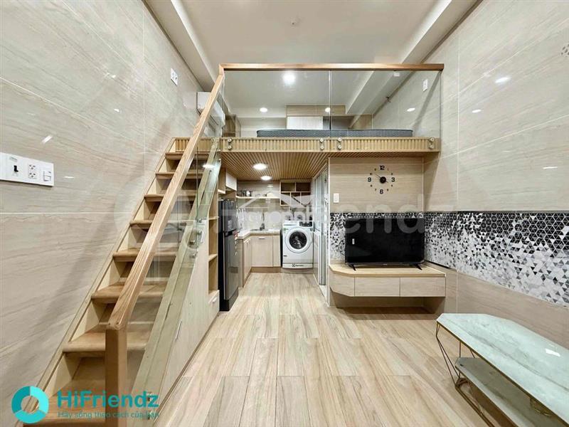 Cho thuê căn hộ có gác - đầy đủ nội thất cao cấp - bảo vệ 24/24