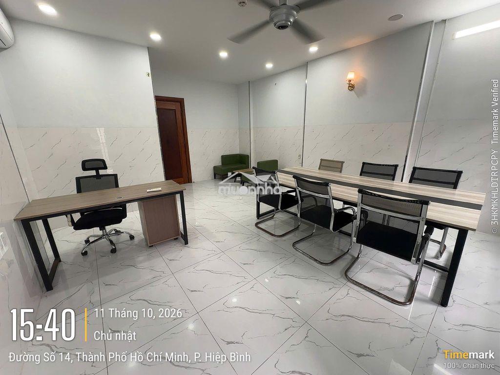 Cho thuê văn phòng kdt vạn phúc city 35m giá 7.5tr full nội thất - Ảnh 4