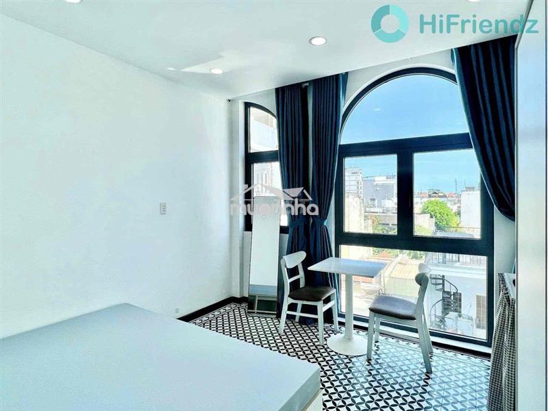 Cho thuê căn hộ cửa sổ, bancon full nội thất ngay cầu nguyễn văn cừ