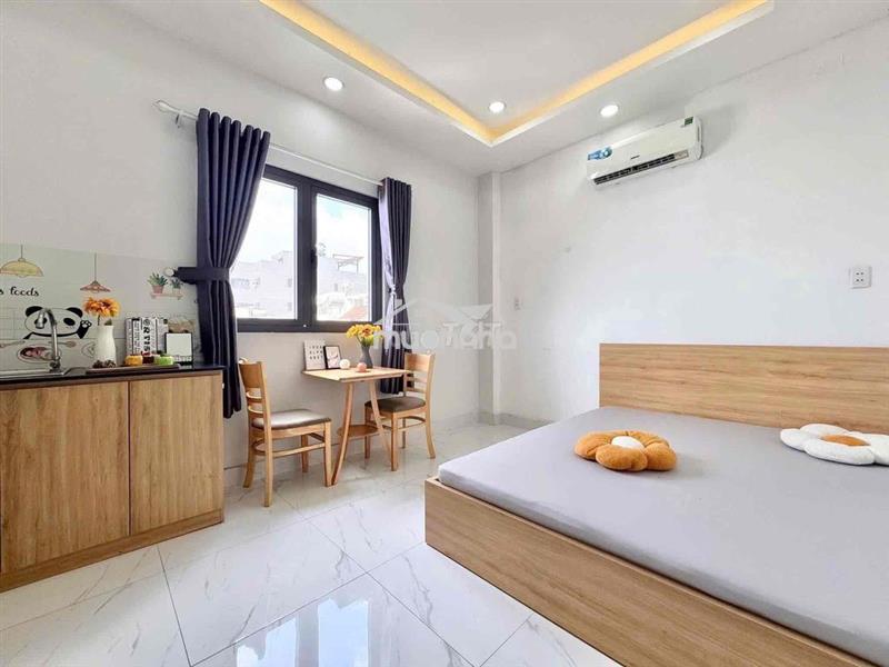Emart phan huy ích - cửa sổ thoáng - full tiện nghi - sách vali và ở