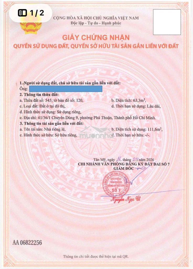 Chính chủ bán nhà hẻm 41/36 đường chuyền dùng 9, quận 7 - Ảnh 4