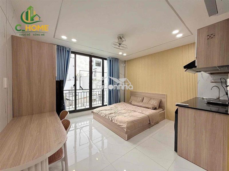 Căn hộ studio full nội thất ban công siêu thoáng mát