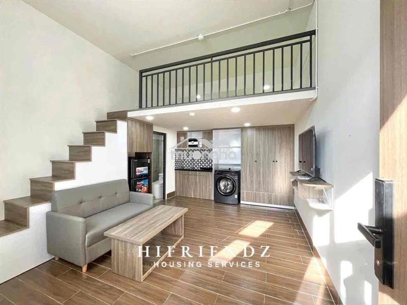 Duplex gác ban công full nội thất - metro bình thái