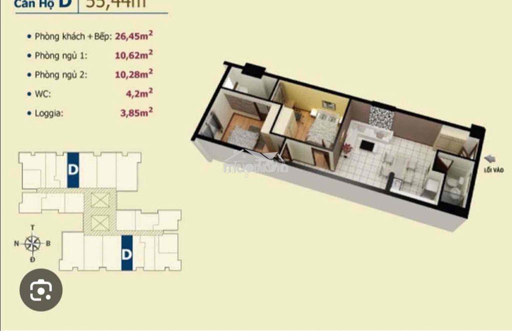 E cư dân cần bán căn hộ võ đình 2 pn chỉ 1960 - Ảnh 3