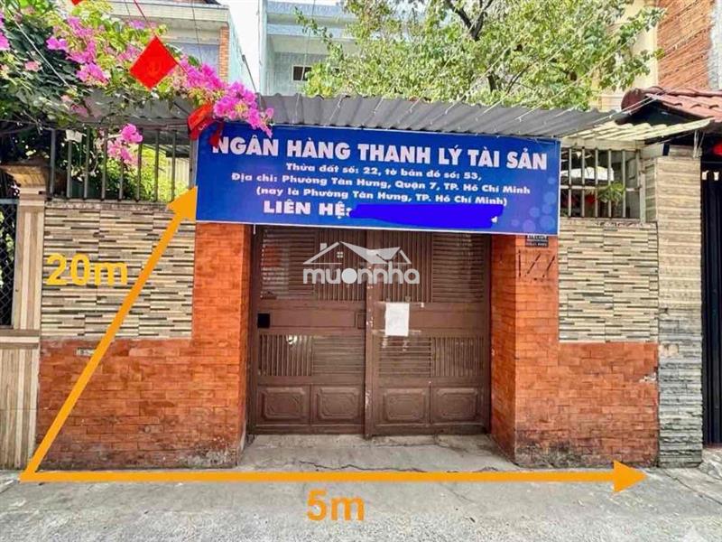 Nhà tại tân hưng, q7. đường trần xuân soạn 5x20